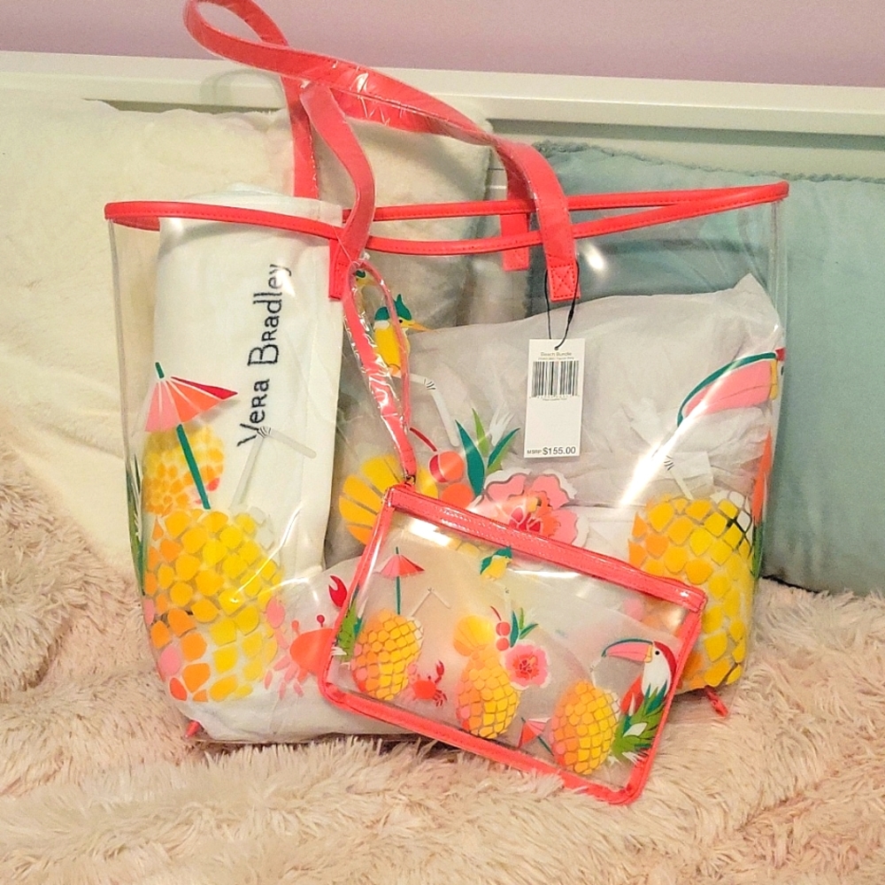 Brand new Vera Bradley beach bag with tags